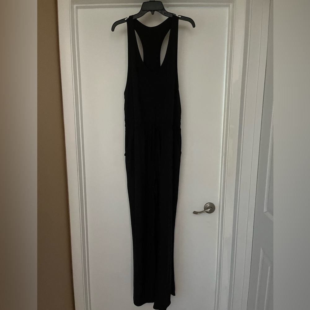 FLX - Travel/Leisure - sleeveless - wide leg, black jumpsuit- L - Picture 7 of 9